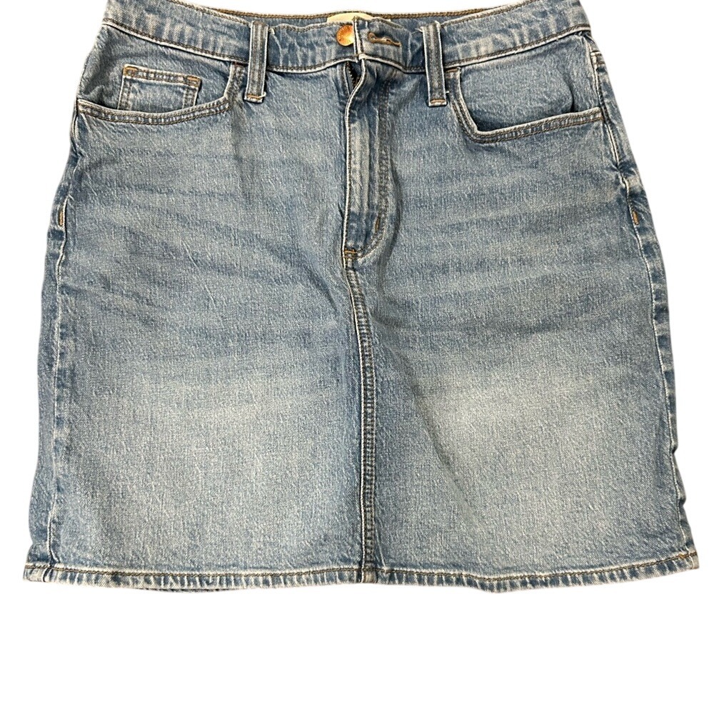Universal Thread Womens Blue Denim Mini Skirt Light Wash‎ Size 6R